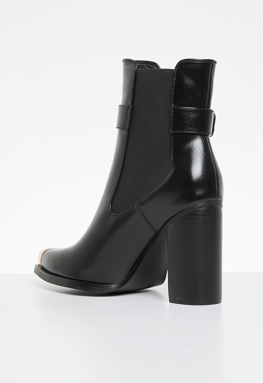 SISSY BOY - Tess block heel boot - black