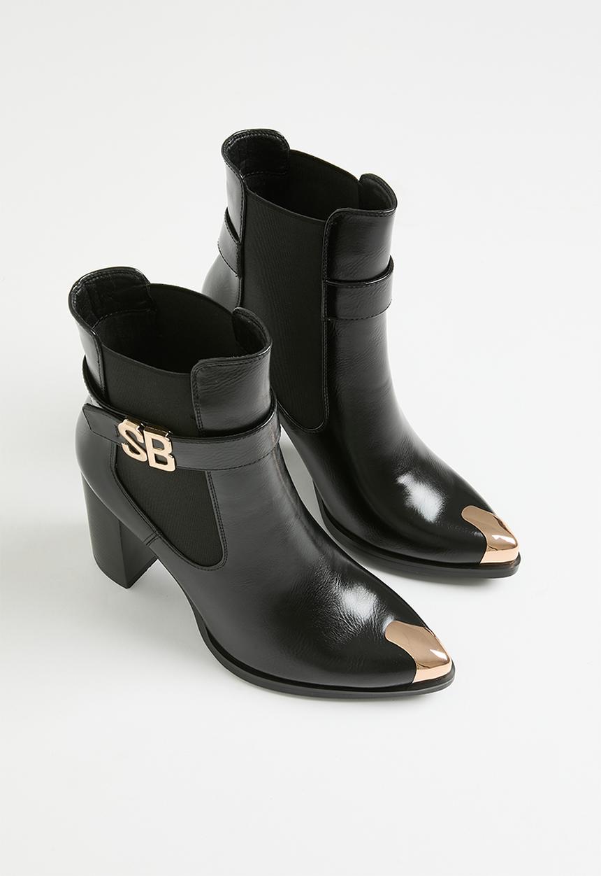 SISSY BOY - Tess block heel boot - black
