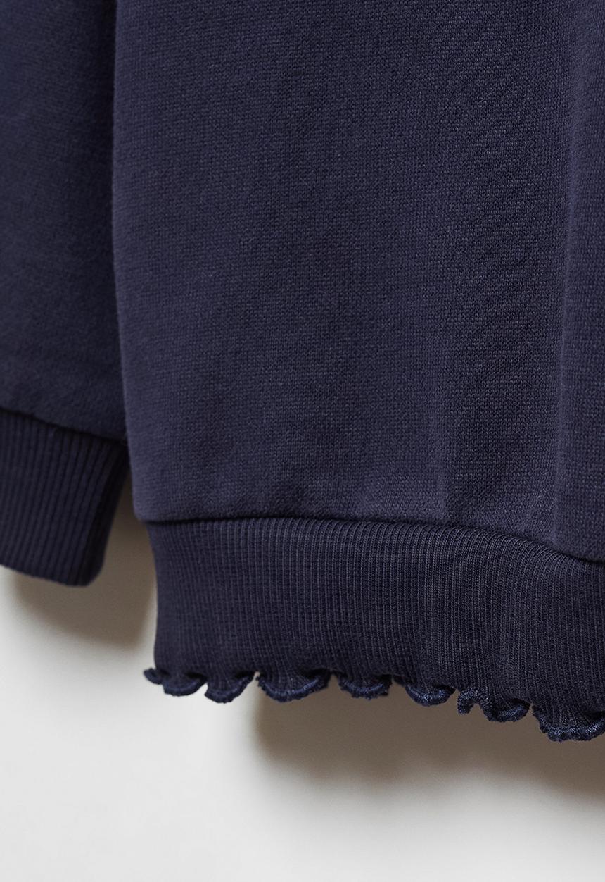 MANGO - Sweatshirt side - navy