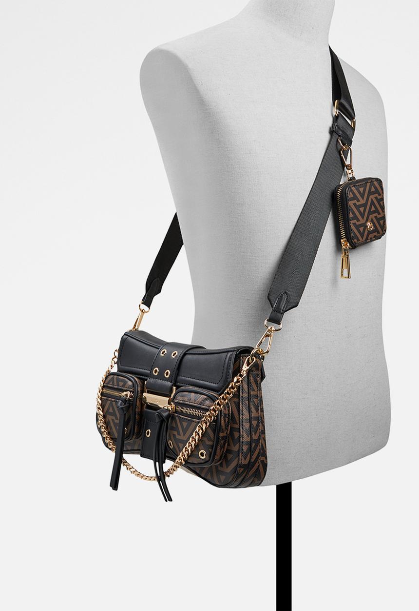 ALDO - Cargo crossbody - black multi