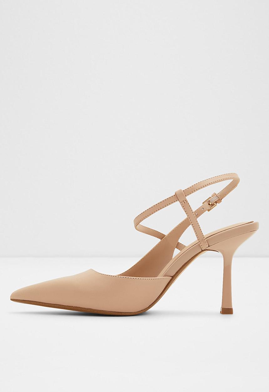 ALDO - Brunette leather court heel - bone