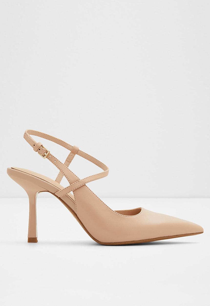 ALDO - Brunette leather court heel - bone