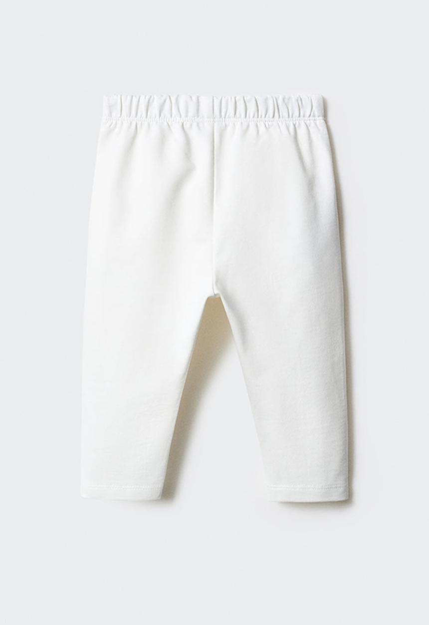 MANGO - Trousers blue - offwhite