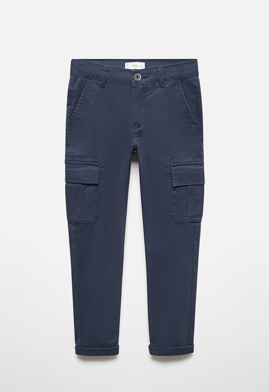 MANGO - Trousers cargo - navy