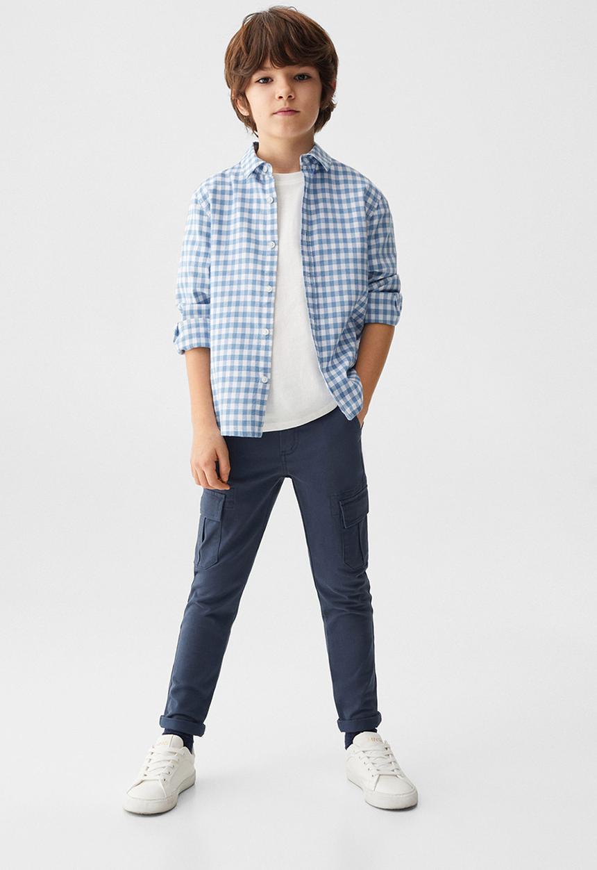 MANGO - Trousers cargo - navy