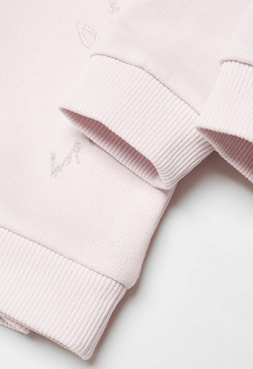 MANGO - Sweatshirt flower - mauve