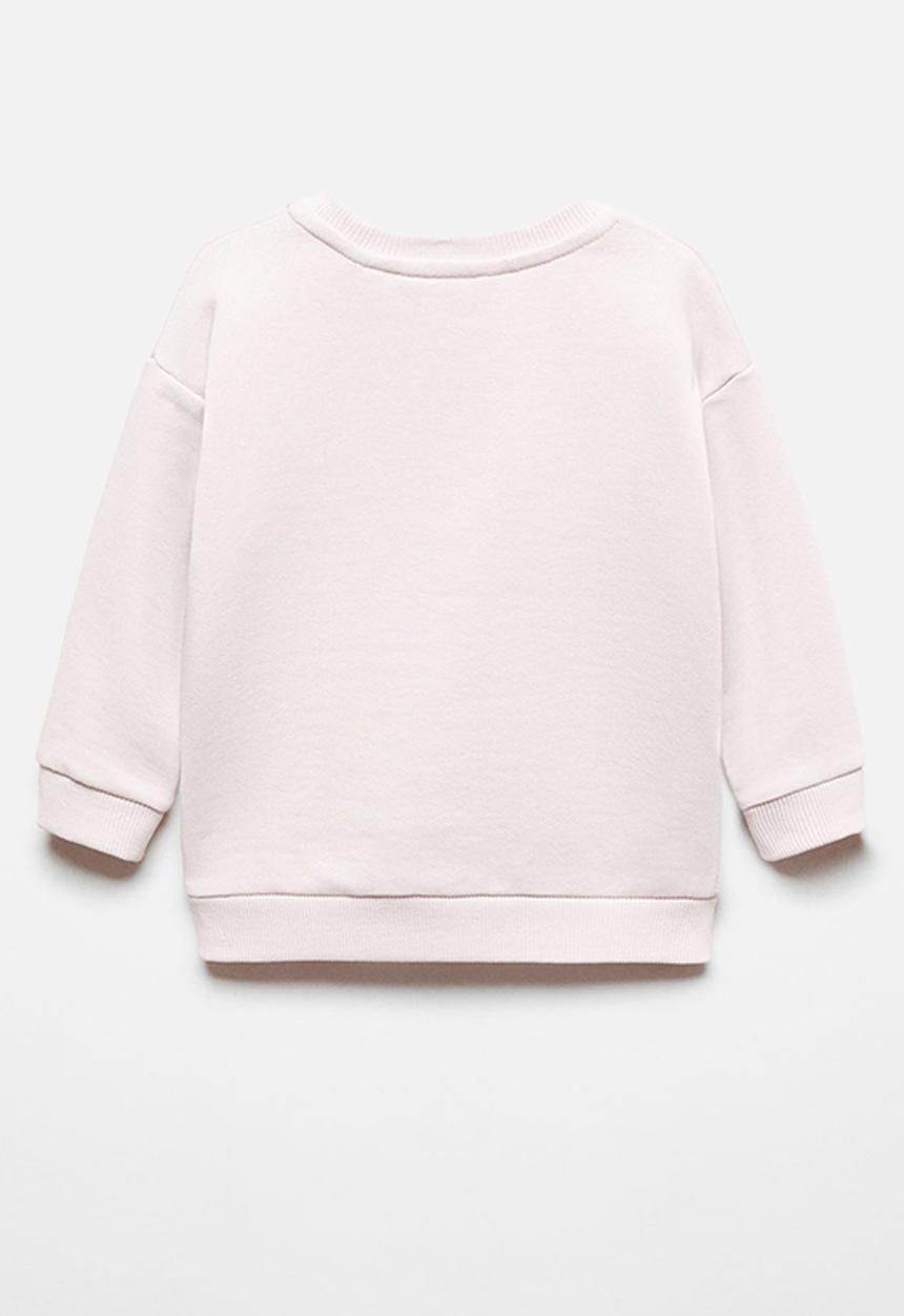 MANGO - Sweatshirt flower - mauve