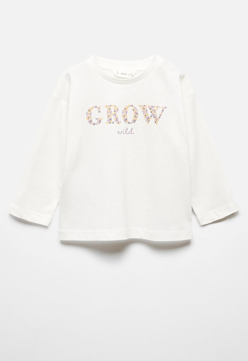 MANGO - T-shirt wild - offwhite