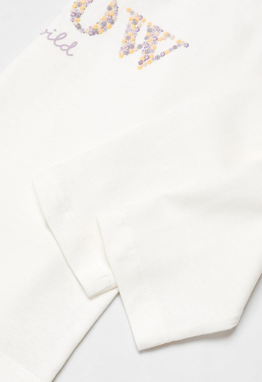 MANGO - T-shirt wild - offwhite