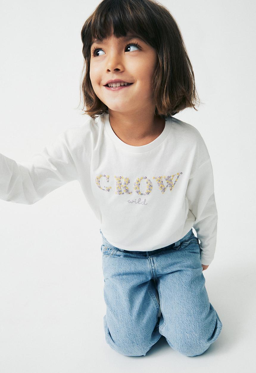 MANGO - T-shirt wild - offwhite