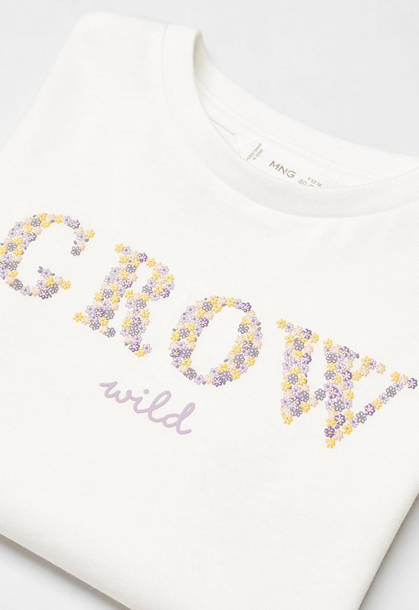 MANGO - T-shirt wild - offwhite