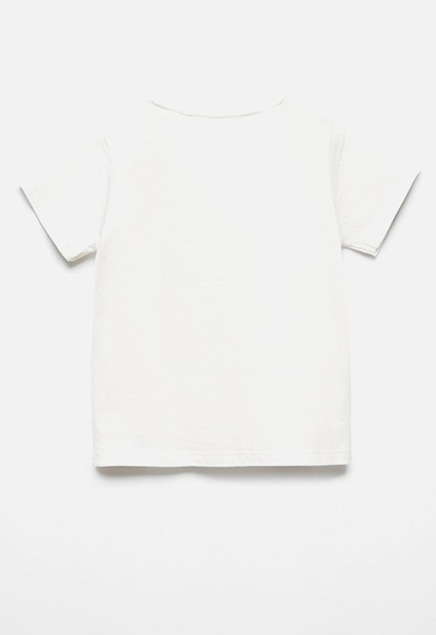 MANGO - T-shirt sflowerb - offwhite