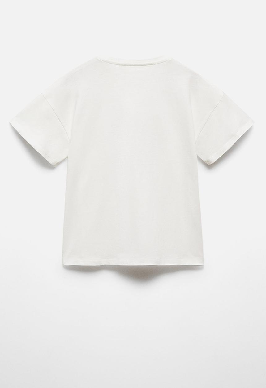 MANGO - T-shirt power - offwhite