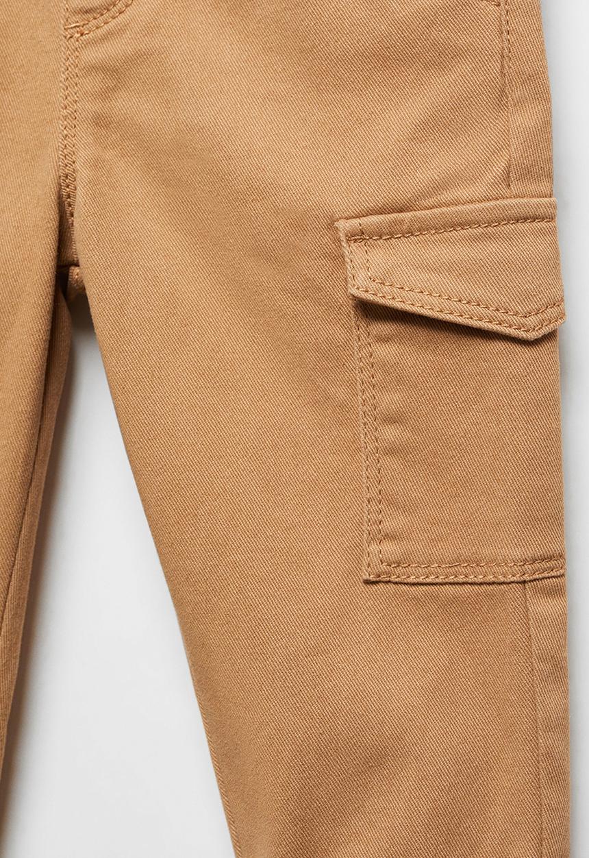 MANGO - Trousers flores - tobacco-brown