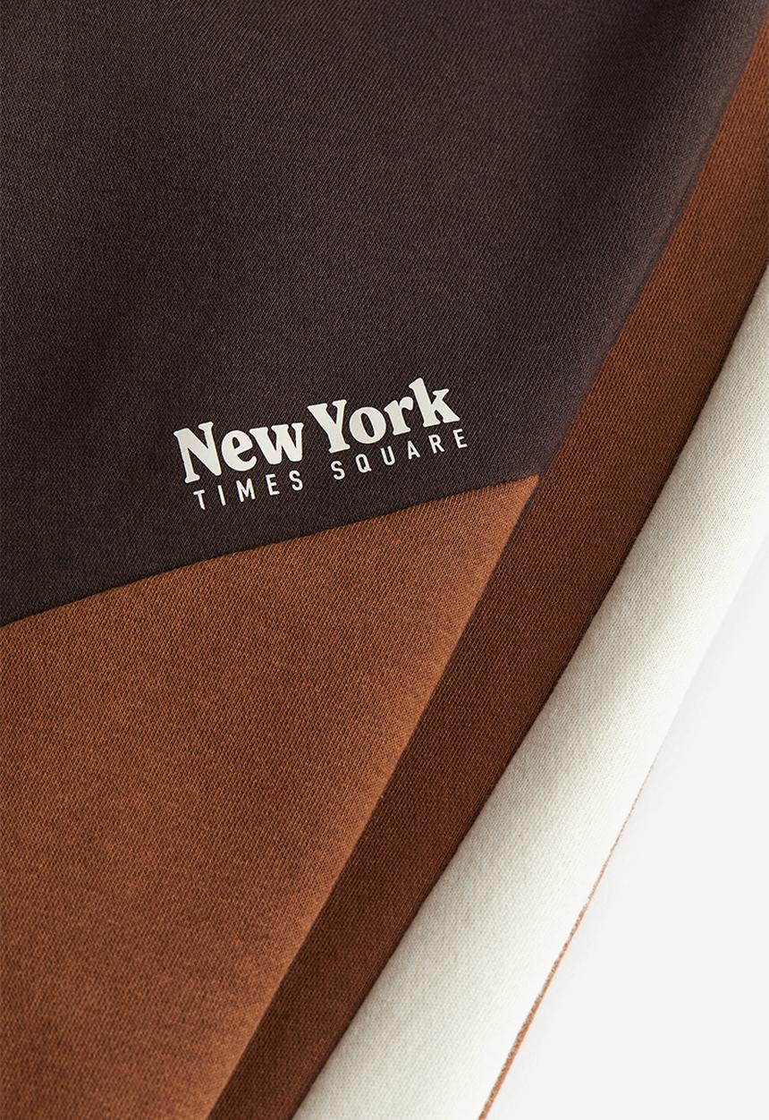 H&M - 2 pack joggers - brown block-coloured 