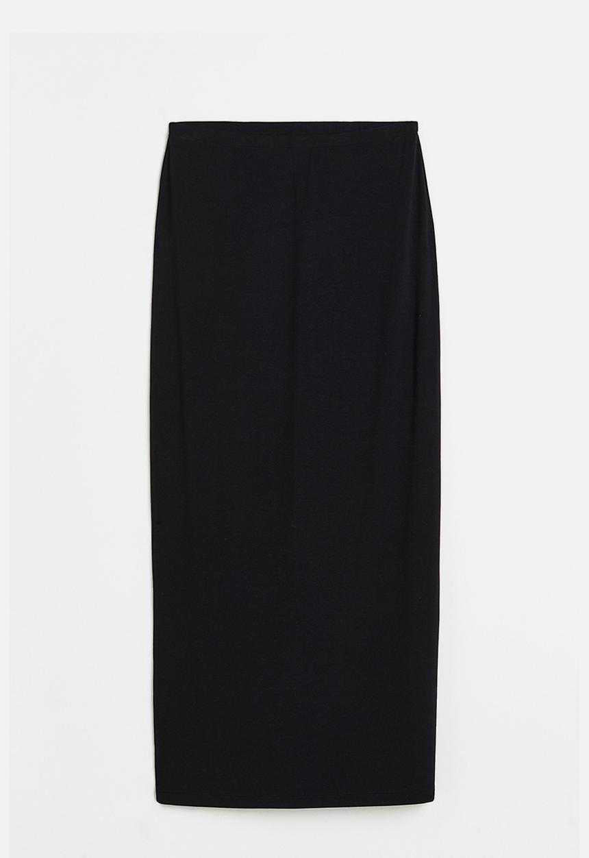 H&M - Ribbed pencil skirt - black