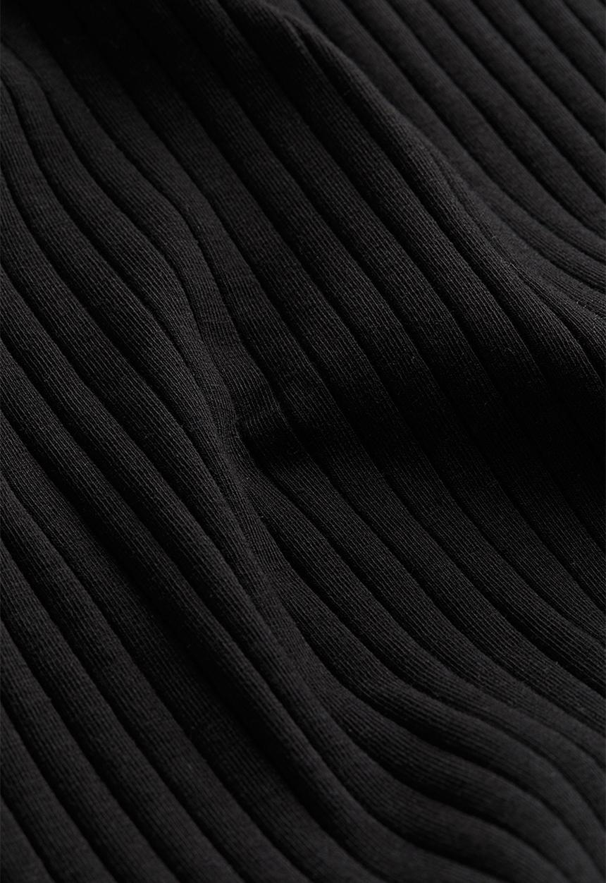 H&M - Ribbed bodycon dress - black