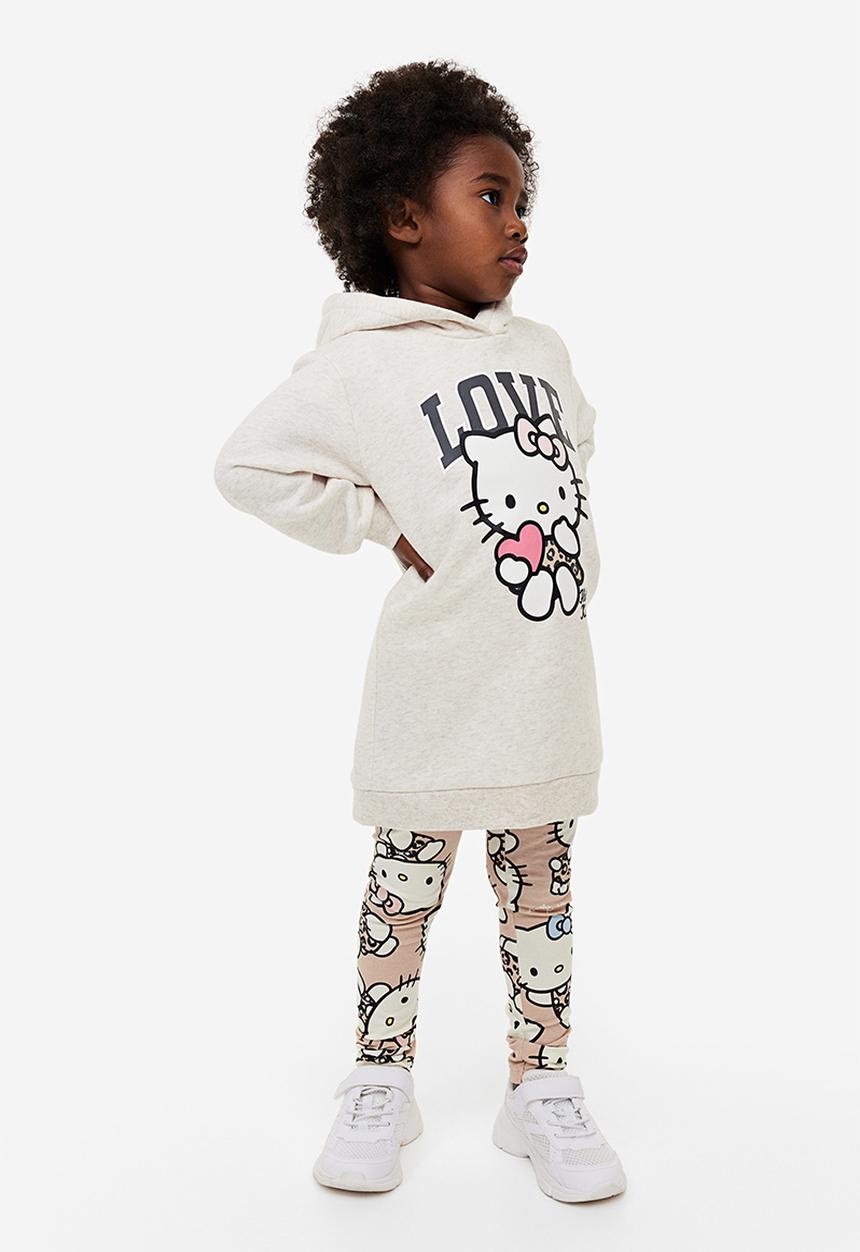 H&M - 2 piece printed set - light beige hello kitty