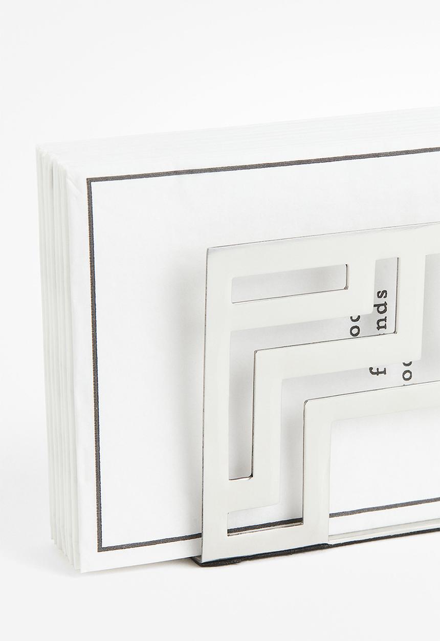H&M - Metal napkin holder - silver