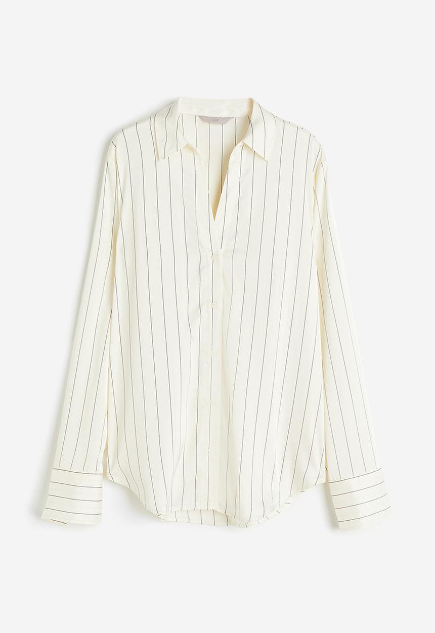 H&M - V-neck blouse - white