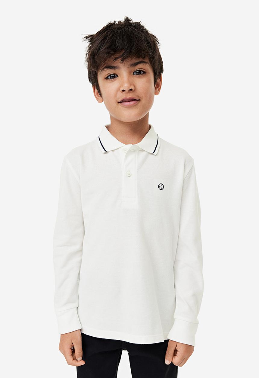 H&M - 2 pack piqué polo shirts - navy blue & white