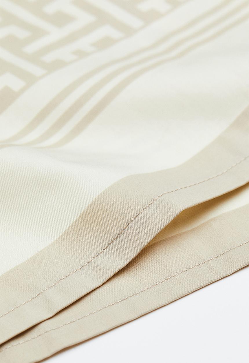 H&M - 2 pack cotton sateen napkins - light beige patterned