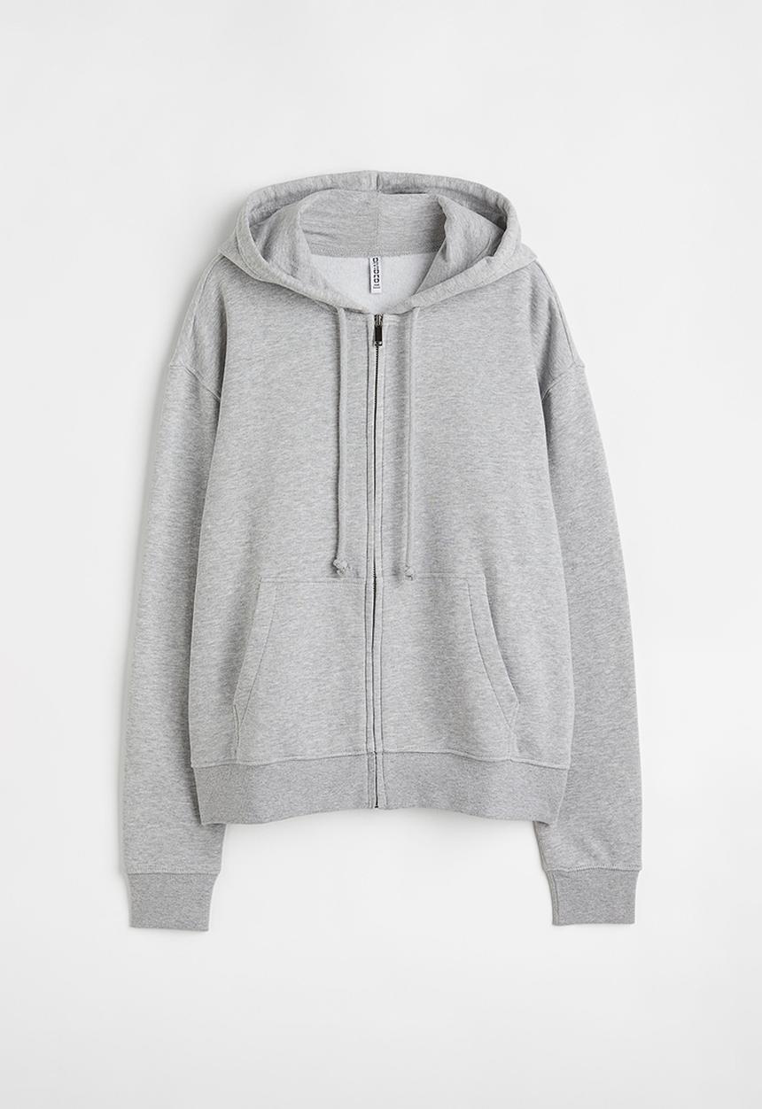 H&M - Zip-through hoodie - grey