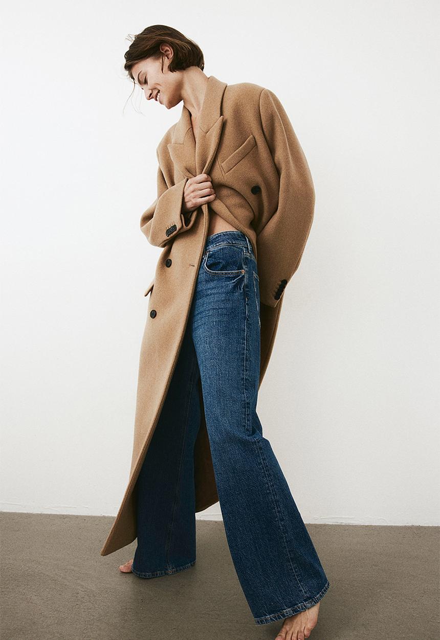 H&M - Wide high jeans - blue