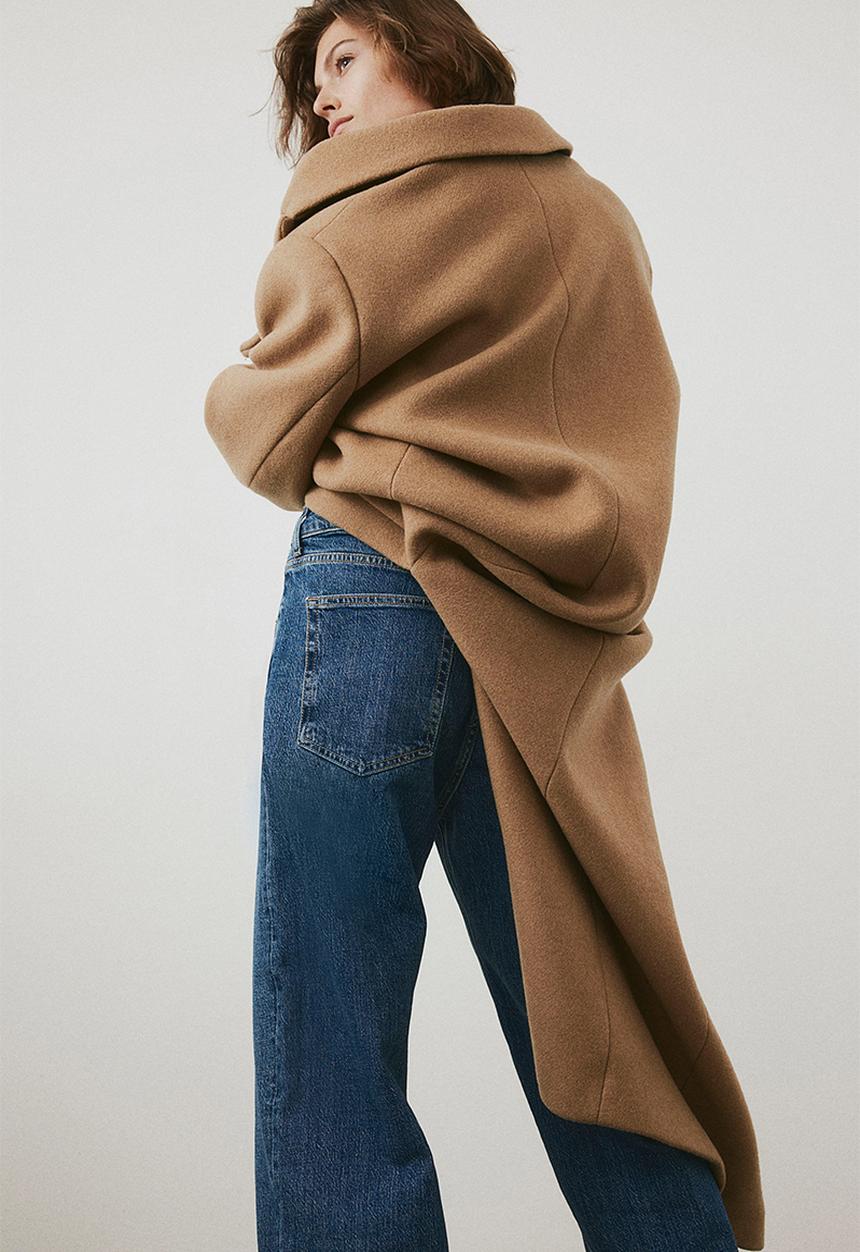 H&M - Wide high jeans - blue