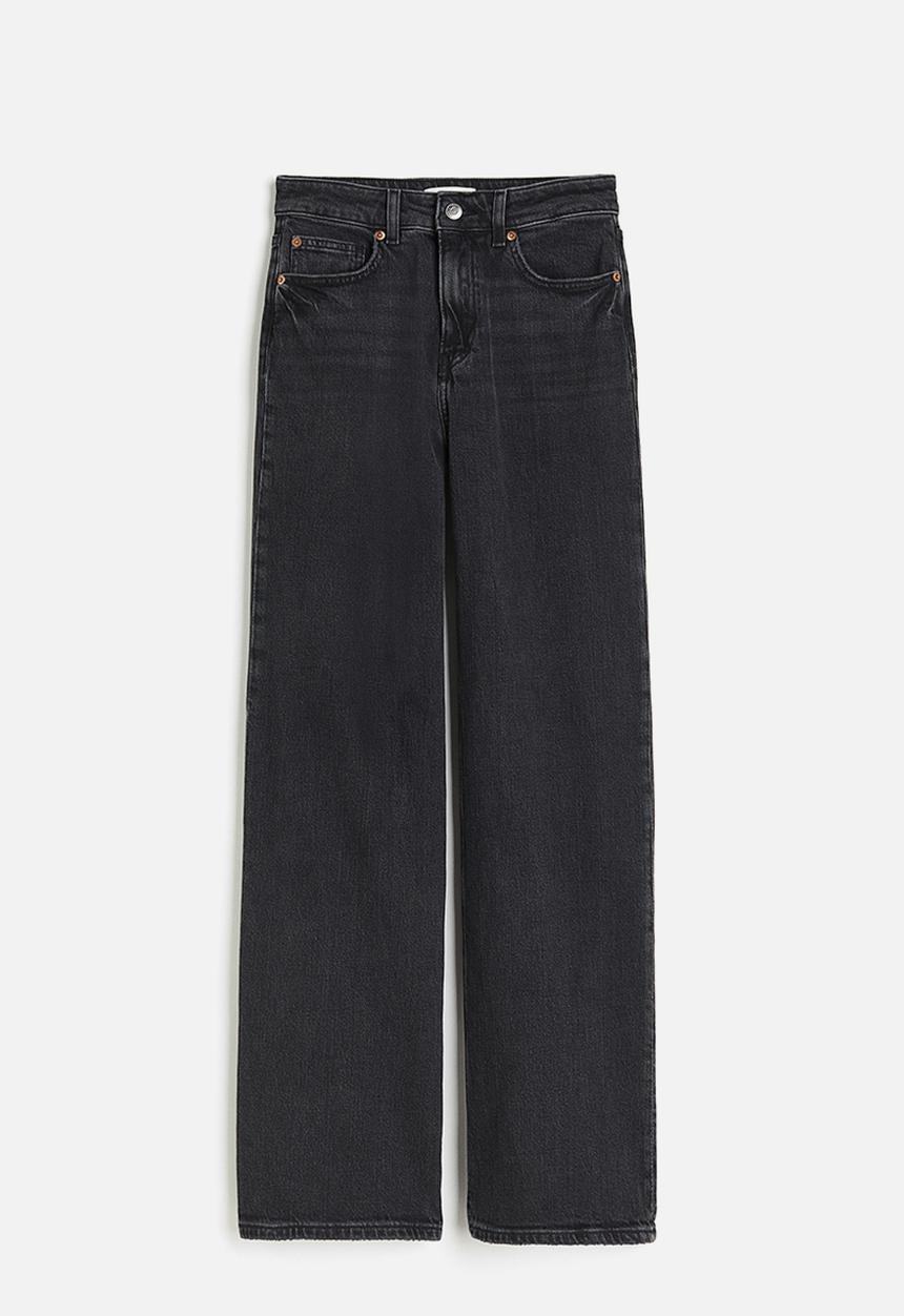 H&M - Wide high jeans - grey