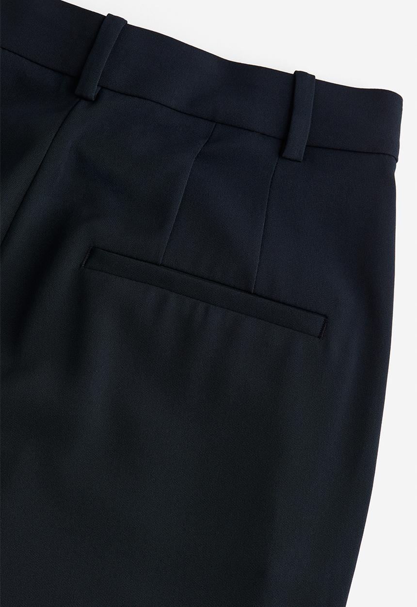 H&M - Wide trousers - navy blue