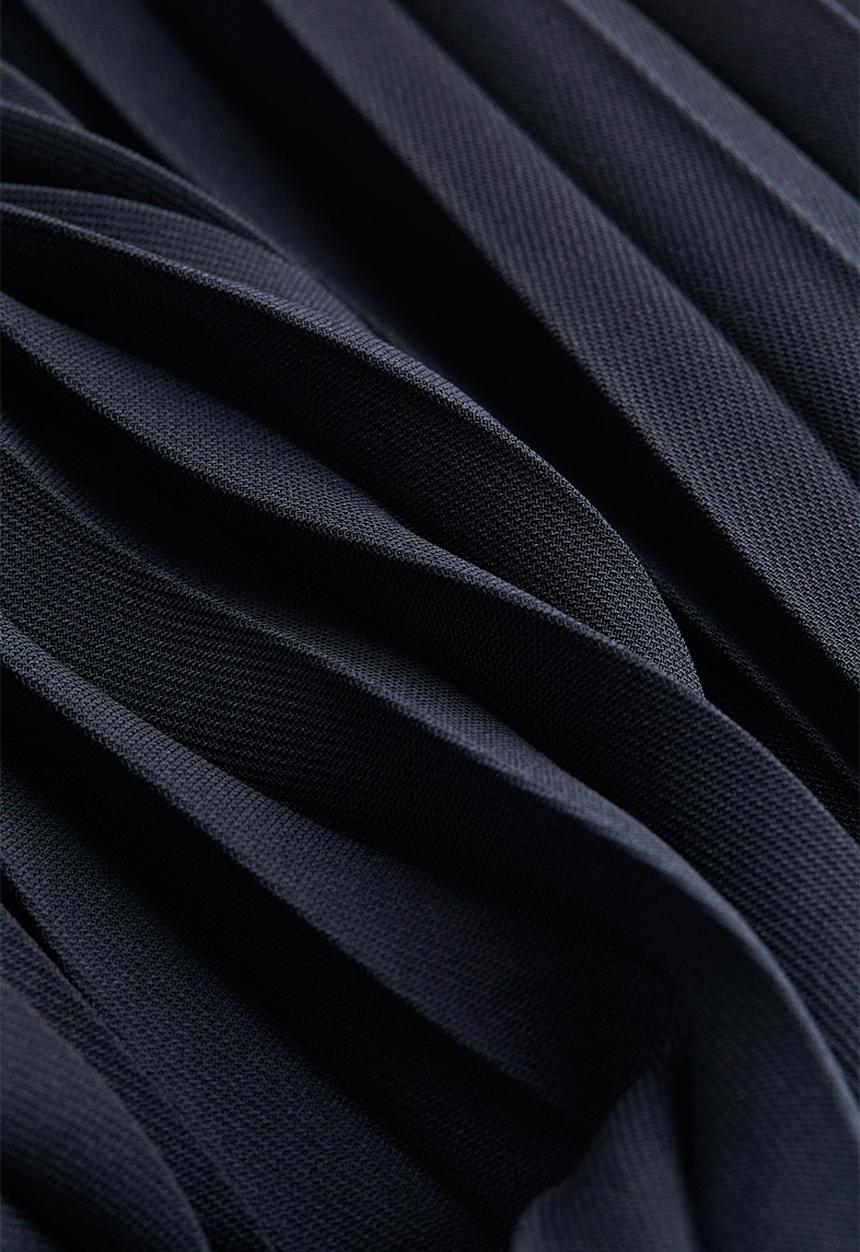 H&M - Pleated skirt - dark blue