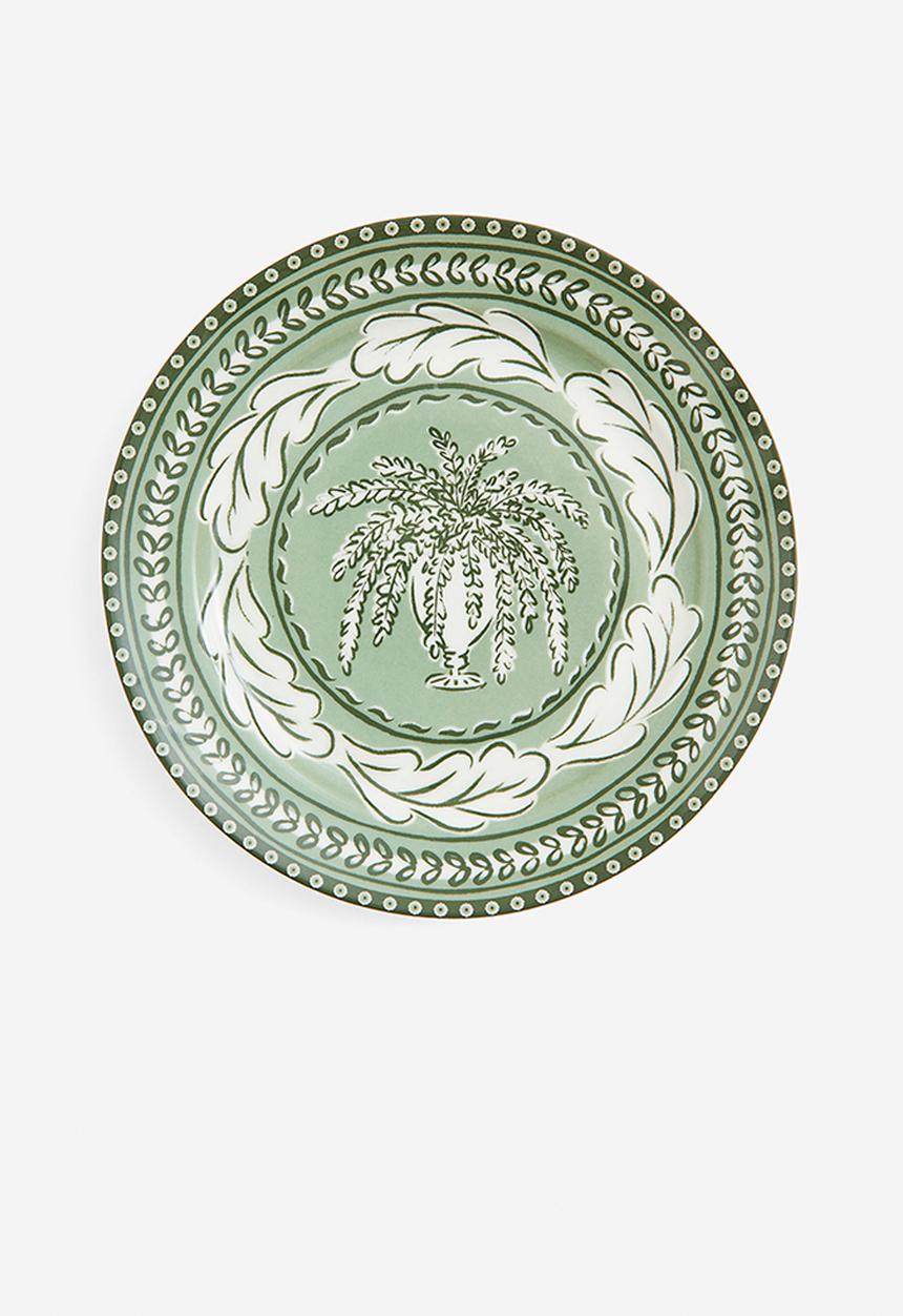 H&M - Porcelain mid plate - green