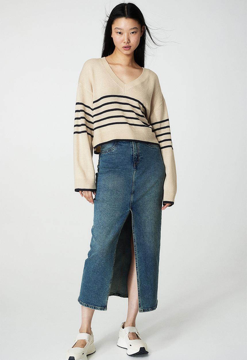 H&M - V-neck jumper - beige
