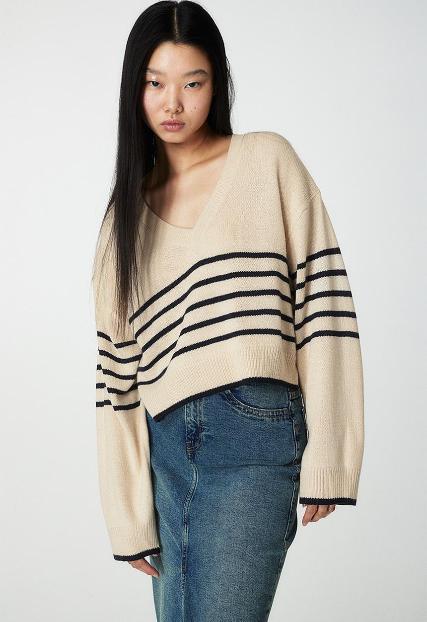 H&M - V-neck jumper - beige