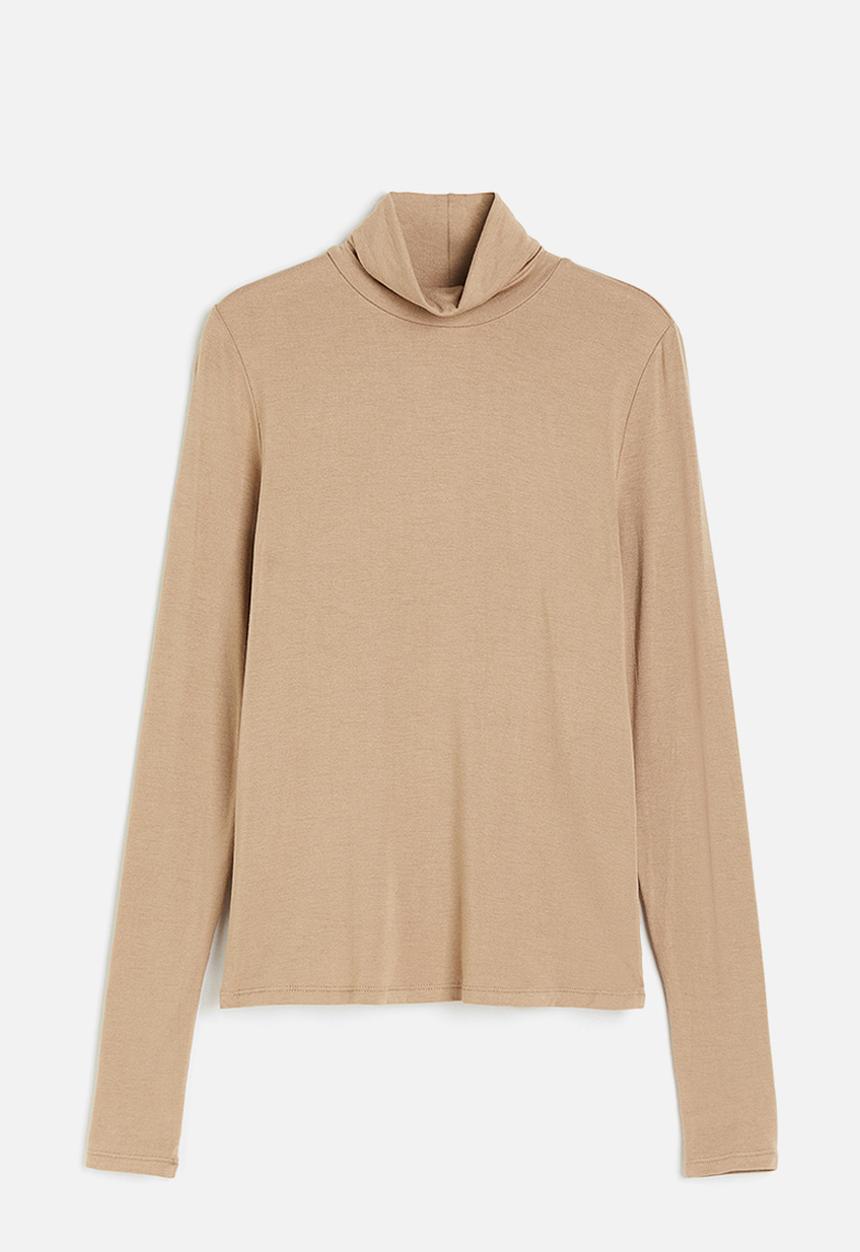 H&M - Polo-neck top - beige