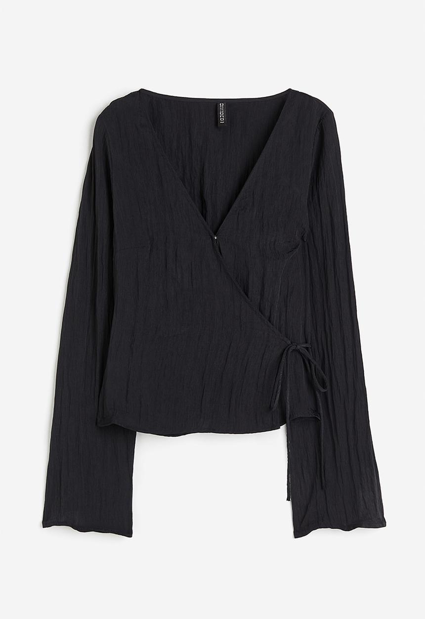 H&M - Wrapover top - black