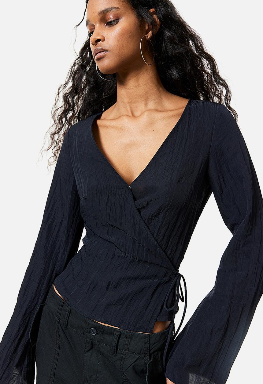 H&M - Wrapover top - black