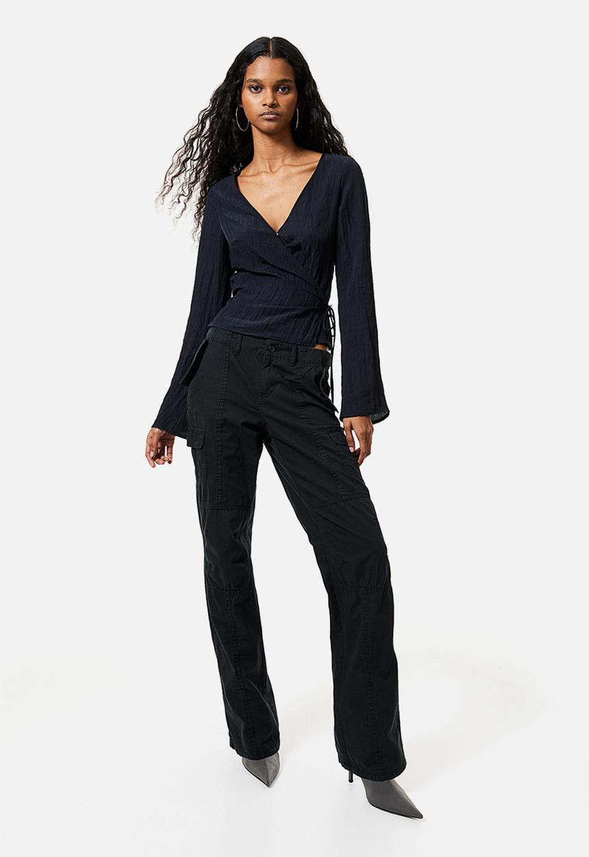 H&M - Wrapover top - black