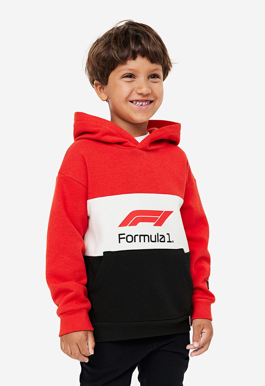 H&M - Printed hoodie - red, multi