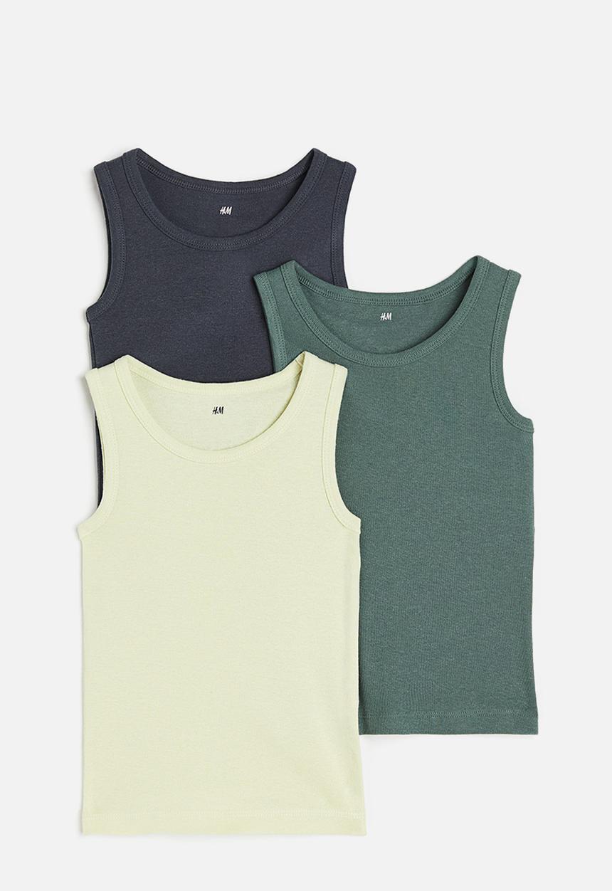 H&M - 3 pack vest tops - multi