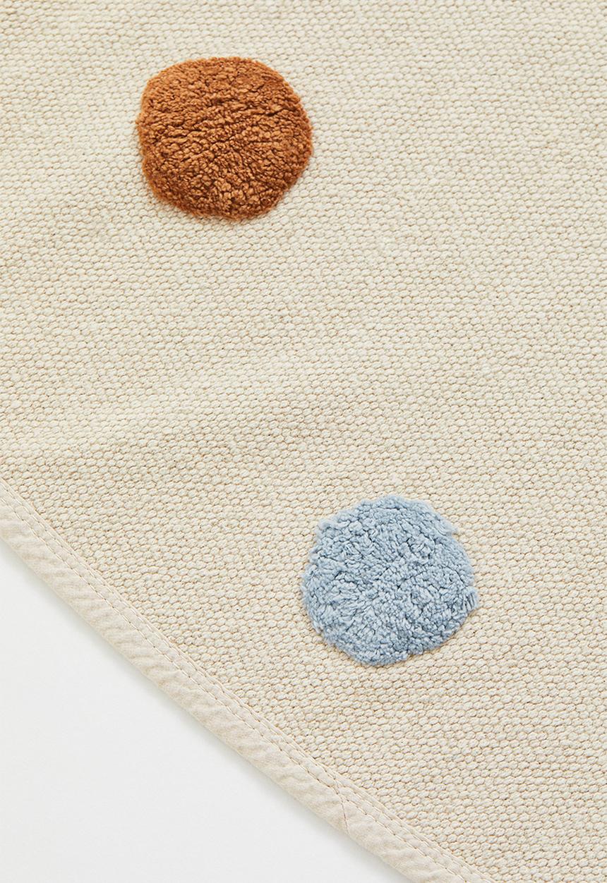 H&M - Tufted-spot cotton rug - multi,white
