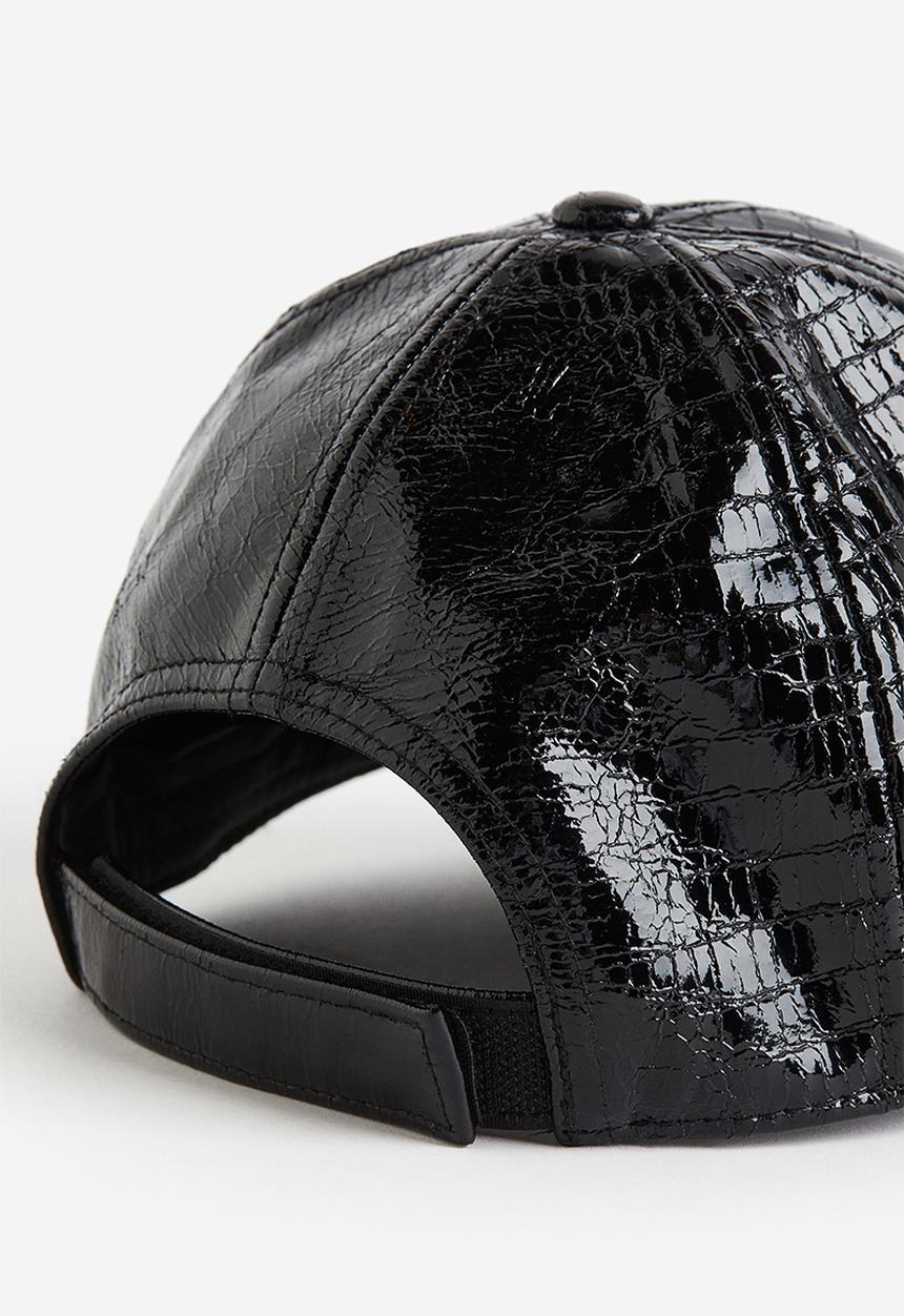 H&M - Coated cap - black