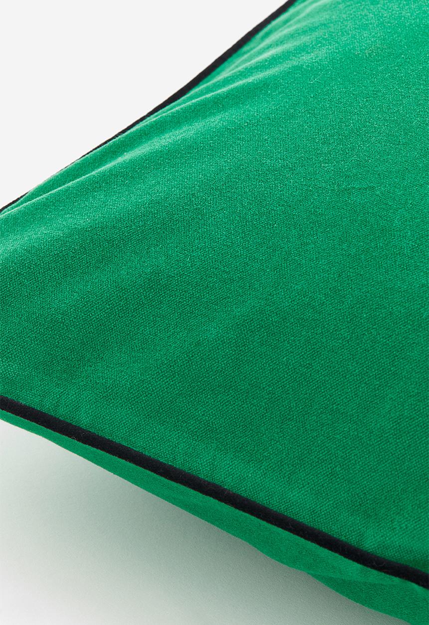 H&M - Velvet cushion cover - green