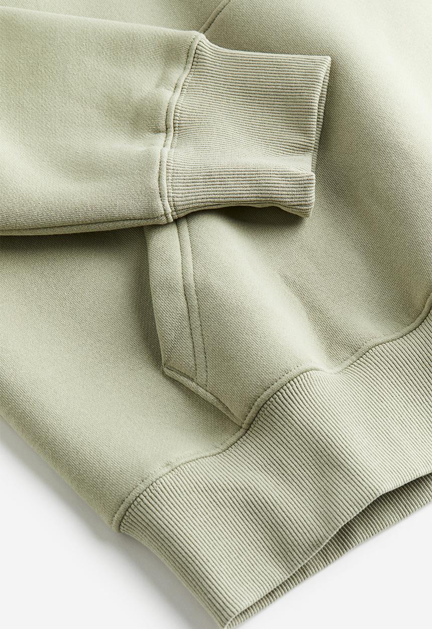 H&M - Oversized fit hoodie - light khaki green