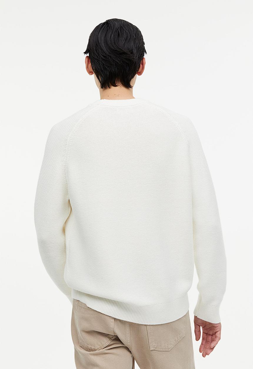 H&M - Regular fit cotton jumper - cream 