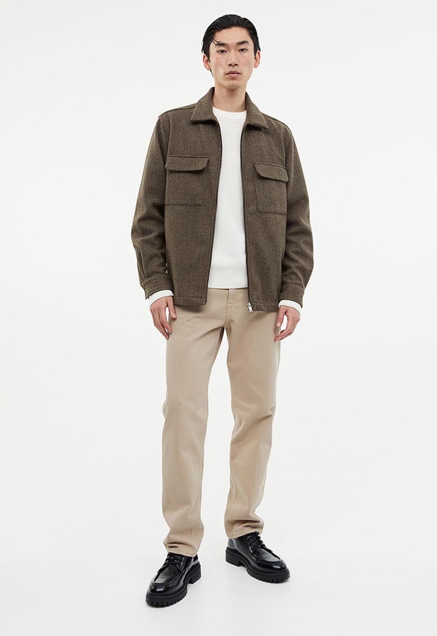 H&M - Regular fit cotton jumper - cream 