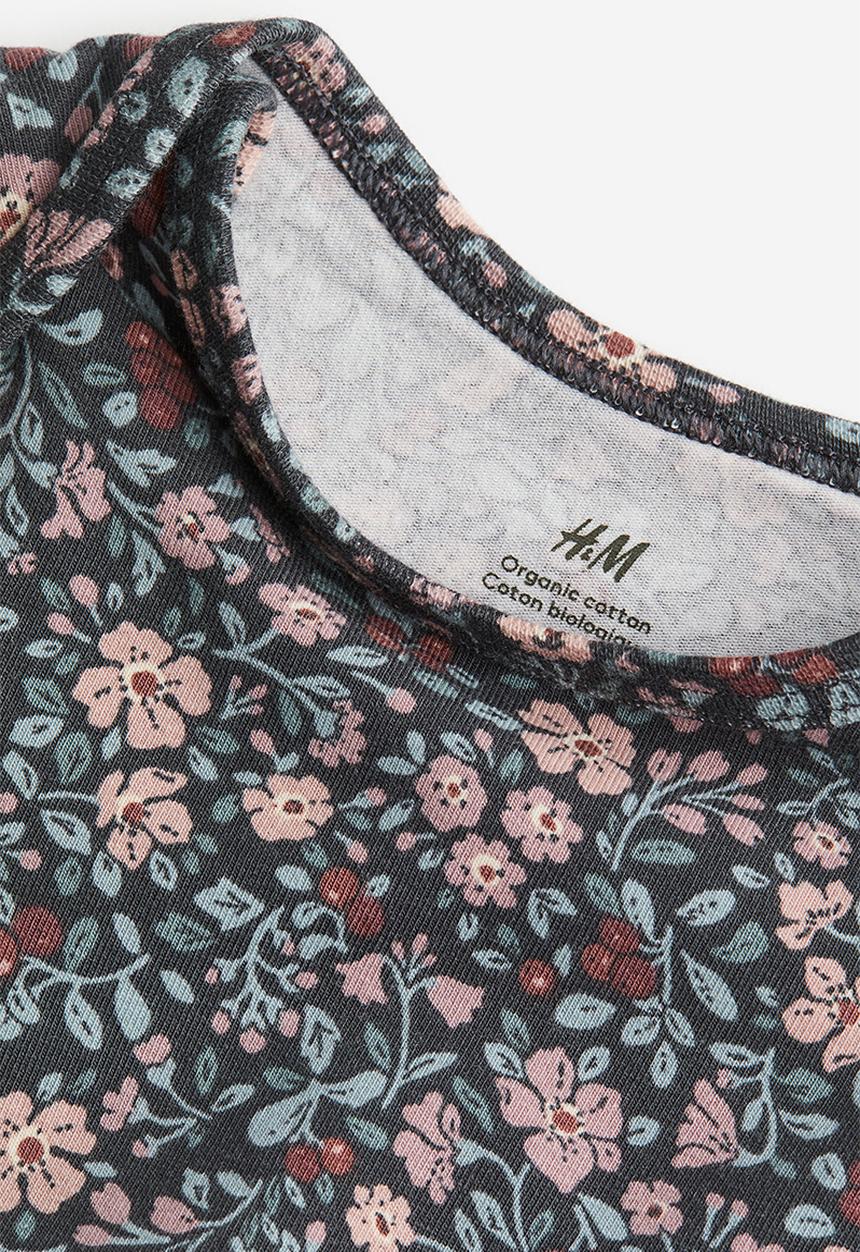 H&M - 3 piece cotton set - grey multi