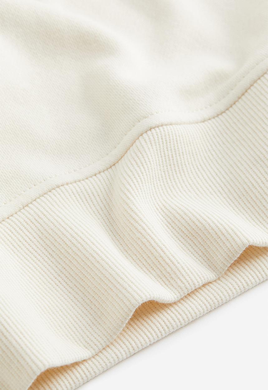 H&M - Motif-detail sweatshirt - cream nirvana