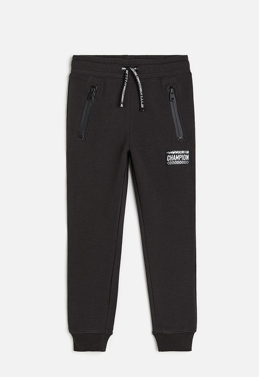 H&M - Joggers - black & racing car